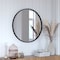 Flash Furniture 27.5" Round Black Metal Framed Accent Wall Mirror HFMHD-75G-CRE8-412315-GG - alternate 1